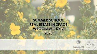 Summer School | 2023: Real estate in space