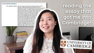 My Cambridge MPhil (Masters) Personal Statement + TIPS! | Ep.3 Oxbridge Application Series