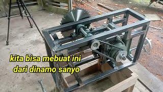 Mekanisme naik turun table saw motor induksi. Dinamo