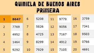 Quinielas Primera y matutina de La Ciudad y Buenos Aires, Miércoles 22 de Febrero