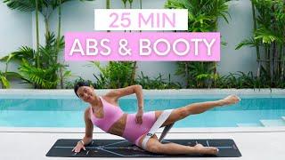 25 MIN ABS & BOOTY WORKOUT || Intermediate Pilates With Mini Band (Optional)