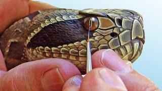 How To Carve a Rattlesnake Walking Cane