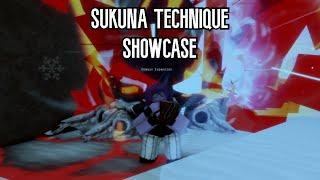 Sukuna Technique Shrine Showcase In Sorcery