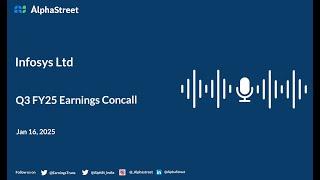 Infosys Ltd Q3 FY2024-25 Earnings Conference Call