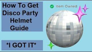 HOW TO GET DISCO BALL HELMET IN ROBLOX PIZZA PARTY EVENT!!!! *I GOT IT*