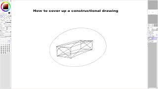 How to cover up a constructional ️ drawing