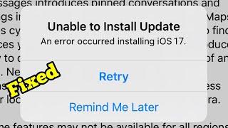 iOS 17.6 Unable to Install Update on iPhone (Fixed)