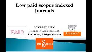 Low paid scopus indexed journals for fast publications || web of science || Research Assistant Lab