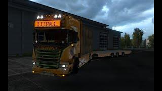 [ETS2 v1.34]Euro Truck Simulator 2 Scania Lupal & Trailer