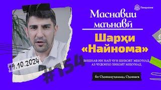 МАСНАВИИ МАЪНАВӢ: Бишнав ин най чун шикоят мекунад (Шарҳи найнома)/مثنوی معنوی-Одинамуҳаммад Одинаев