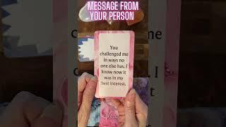 WOW!  YOUR PERSON HAS A SHOCKING MESSAGE FOR YOU! 🩷 ONE LIFETIME IS NOT ENOUGH TO SHARE WITH YOU