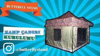 Kamp Çadırı Kurulumu | Butterfly Stand Görsel Çözümler