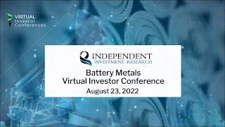 Stillwater Critical Minerals Corp. (OTCQB: PGEZF | TSX-V: PGE): Virtual Investor Conferences