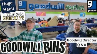 GOODWILL OUTLET BINS: I Can't Believe it Sold so Quickly - Q&A with Goodwill Director - Thrifting