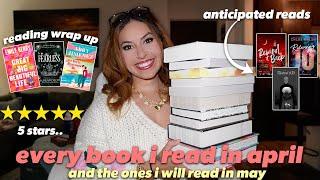 Let’s talk about every book I read in April + my May hopefuls ️️