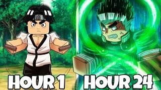 I Survived as ROCK LEE in NEW Roblox Naruto Game! (The Time Of Ninja)