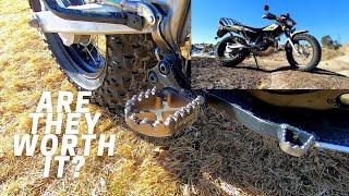 Yamaha TW200 Foot Pegs Test
