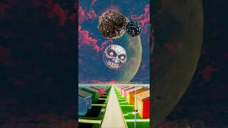 A scary planet is falling from space and crashing into Earth! Watch this short.