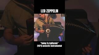 Led Zeppelin "Going to California" (1971) acoustic instrumental