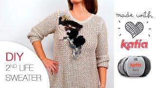 DIY 2nd life sweater: How to recycle a jumper with Katia Paris