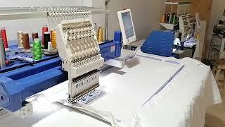 Presentation industrial embroidery machine, Chinese Elucky