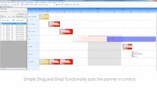 Access Planning & Scheduling Drag and Drop Gantt Chart