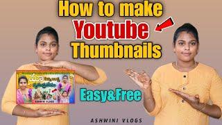 How to make youtube thumbnails||simple and easy||@Ashwini-vlogs-telugu