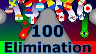 Elimination Marble Race - 100 Countries