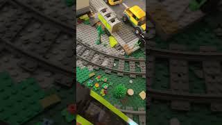 Following express passenger train around my Lego city! #legotrains #adrilego #legocity