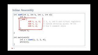 Lecture 32. Mixing C and Assembly