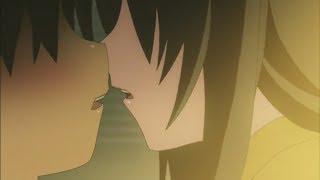 Kanokon - Kouta and Chizuru Kiss for the First Time (Door)