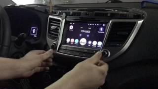 Установка магнитолы roXimo CarDroid RD-2012 на Hyundai Tucson 2016