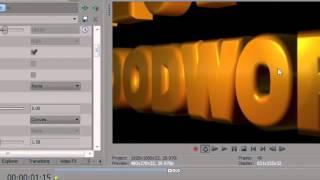 BCC Extruded Text in Sony Vegas Pro 10