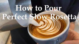 라떼아트 슬로우 로제타 붓는 방법! [잘못된 예시 포함] How to pour Slow Rosetta [ENG SUB]