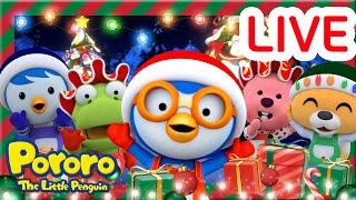 [4K LIVE]  Merry Christmas! | Pororo's Christmas Day | Christmas Story & Carols  for Kids