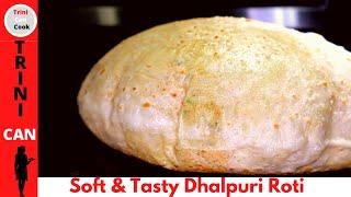 The tastiest DHALPURI ROTI -easy stepbystep video to a tasty roti-SOFT, THIN, FLAKY, TASTY & SILKY