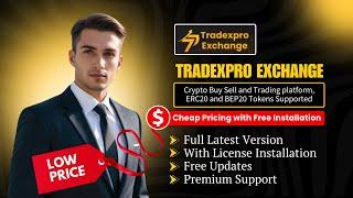 [Latest Version] Tradexpro Exchange - Crypto Buy Sell and Trading platform, ERC20 and BEP20 Tokens