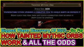 POE 3.22 - 2023's Biggest Player Discovery So Far - How Tainted Mythic Orbs Work - Path Of Exile