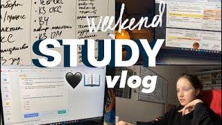 study vlog // как я учусь на выходных: weekend study with me 