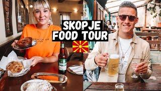 Eating The BEST BALKAN Food In SKOPJE, Macedonia! | Old Bazaar & Rakija Tasting!