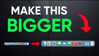 How to Change the Dock Size on Mac!