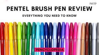 Pentel Touch Brush Pen Review - Pentel Brush Pens - Everything you need to know - New Color Swatches