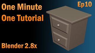 Blender 2.8x one minute one tutorial ep10 (stand desk)