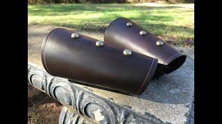 Making Leather Armor - Roman Bracers