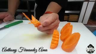 #CARVING #BUTTERFLY #CARROT Easy way to carve a butterfly carrot