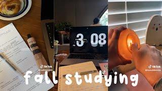 romanticized autumn study days 