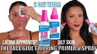 LATINA APPROVED? NYX THE FACE GLUE GRIPPING PRIMER & SETTING SPRAY REVIEW & WEAR TEST|MagdalineJanet