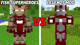 ЖЕЛЕЗНЫЙ ЧЕЛОВЕК FISK SUPERHEROES VS LEGENDS MOD В МАЙНКРАФТ [БИТВА МОДОВ]