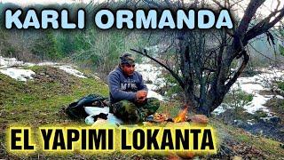 Karlı Ormanda El Yapımı Lokanta,  Ormanda Ocakbaşı , Doğada Yemek