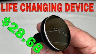 Upgrade Your Bathroom sink In MINUTES - Amazing Easy Clean Kohler Clicker Pop Up Drain!